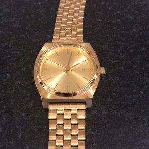 Nixon Time Teller gold watch, 37 mm